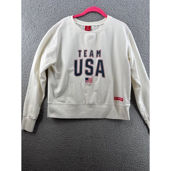 Team Apparel Cream Team USA Sweatshirt - Picture 1 of 6